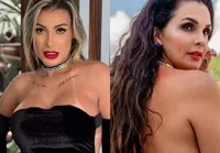 "Velha da banheira": Andressa Urach vê Luiza Ambiel com ex e polemiza imagem