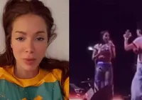 Anitta se irrita com fã que invadiu palco e dispara: "Fico com ódio"