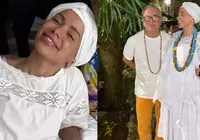 Anitta surge em terreiro de candomblé e lamenta perda: ‘Limpa’ imagem