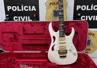 Avaliada em R$ 50 mil, guitarra furtada há seis meses é recuperada imagem