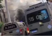 Avenida Aliomar Baleeiro é interditada durante manifestação imagem