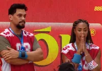 BBB 25: Aline e Vinícius recebem bronca de Tadeu Schmidt após Prova do Anjo imagem