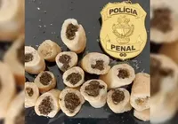 Biscoitos recheados de maconha são apreendidos por agentes prisionais