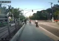 Câmera em ônibus mostra impacto da queda de avião em passageiros imagem