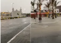 Chuva intensa causa alagamento em Conceição do Coité