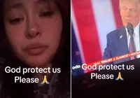 Eleitora de Trump, latina chora com risco de deportação da família imagem