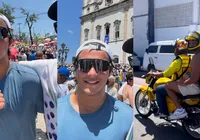 Filho de Ivete pega mototáxi e curte Lavagem do Bonfim; cantora reage imagem