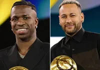 Globe Soccer Awards premia Neymar e lista Vini Jr como melhor do mundo