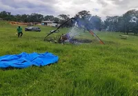 Helicóptero cai e deixa três mortos no interior de Minas Gerais imagem