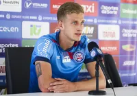 Jota, do Bahia, analisa oportunidade no Baianão: "Desafio muito bom"