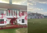 Manifestantes atacam campo de golfe de resort de Trump na Escócia imagem