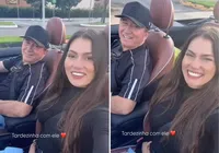 Namorada miss de Amado Batista mostra passeio em conversível imagem