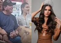 "Ser feliz", diz Amado Batista namorando miss 51 anos mais jovem