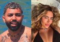 Traição? Gabigol é visto com modelo após beijo em Rafaella Santos