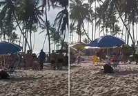 VÍDEO: Banhistas trocam socos na praia de Vilas do Atlântico