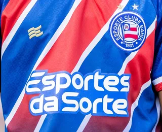 Bahia anuncia rescisão com Esportes da Sorte, patrocinador máster