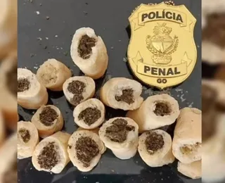 Biscoitos recheados de maconha são apreendidos por agentes prisionais