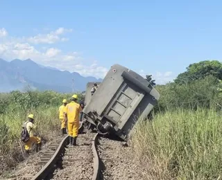 Calor de 71°C nos trilhos provoca tombamento de trem