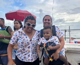 Casal de paulistas festeja 1º ano do filho no Carnaval de Salvador