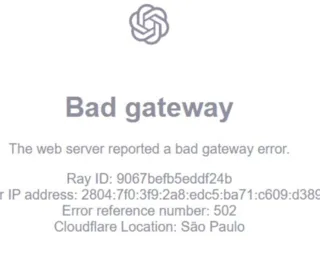 ChatGPT apresenta instabilidade para usuários nesta quinta