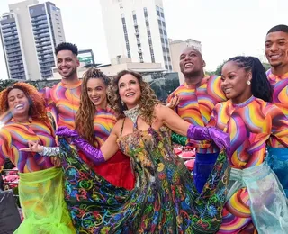 Daniela fecha carnaval em São Paulo com homenagem à natureza