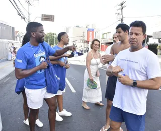 Grupo A TARDE monta ponto de hidratação na Festa de Iemanjá