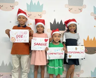 Hemoba faz campanha de Natal para incentivar doação de sangue