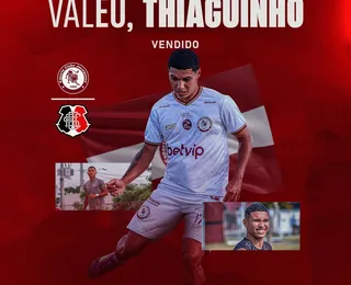 Jacuipense oficializa venda de Thiaguinho ao Santa Cruz