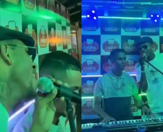 J. Eskine chega “do nada” em bar de Salvador e canta 'Resenha do Arrocha'