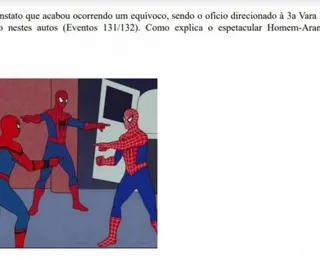 Juíza usa meme do "Homem-Aranha" em documento e TRF-2 repreende