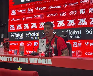 Lucas Halter é apresentado ao Vitória e afirma: "Já me sinto em casa"