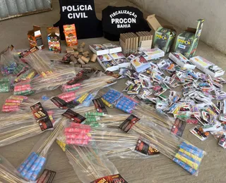 Polícia Civil apreende mais de 200 mil fogos de artifício clandestinos