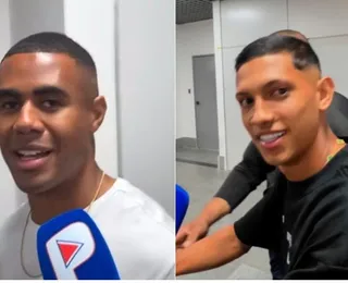 Na área! Pulga e Erick chegam a Salvador para se apresentarem ao Bahia