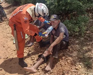 VÍDEO: Bombeiros resgatam idoso de 90 anos desaparecido em Casa Nova