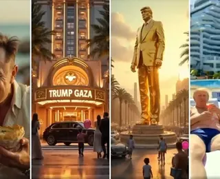 Vídeo de Trump mostra 'Gaza 2025' como resort de luxo criado por IA