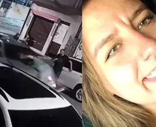 Vídeo: professora é atropelada e arrastada por 30 metros em capô de carro