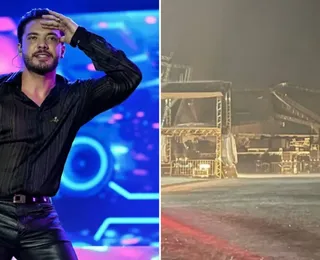 Vídeo: show de Wesley Safadão é cancelado após palco desabar