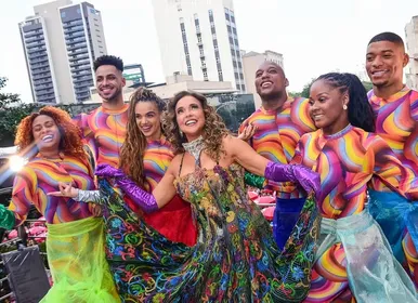 Daniela fecha carnaval em São Paulo com homenagem à natureza - Imagem