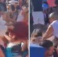 Briga generalizada por Lady Gaga tem puxão de cabelo e areia na cara imagem