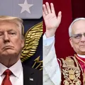 Donald Trump parabeniza papa americano e faz aceno; veja imagem