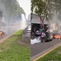 Fotógrafo é atingido na cabeça em protesto contra Milei imagem