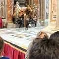 Papa aparece de surpresa na Basílica de São Pedro no Vaticano imagem