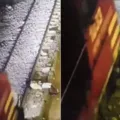Por um fio! Homem sobrevive após ser atropelado por trem no Peru imagem