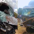 Van desvia de carro, bate em caminhão e deixa seis pessoas mortas imagem