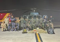 Avião interceptado pela FAB cai e pilotos estão em estado grave imagem