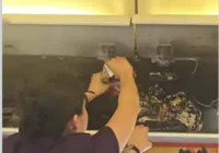 Avião pega fogo e faz pouso de emergência na China imagem
