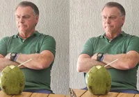 Bolsonaro publica foto com coco durante julgamento imagem