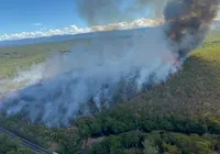 Bombeiros e aviões atuam no combate ao incêndio na Chapada Diamantina imagem