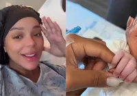 Brunna Gonçalves faz relato de parto e detalha nascimento de Zuri imagem
