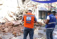 Codesal faz vistoria em casarão que desabou em Salvador imagem